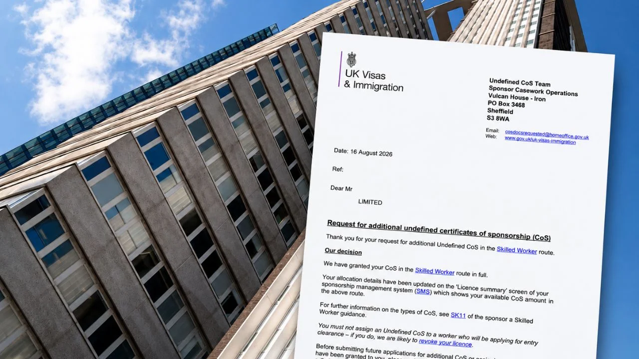 Additional Certificates of Sponsorship Granted for Our Client