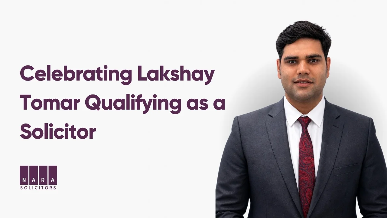 Celebrating Lakshay Tomar Qualifying as a Solicitor