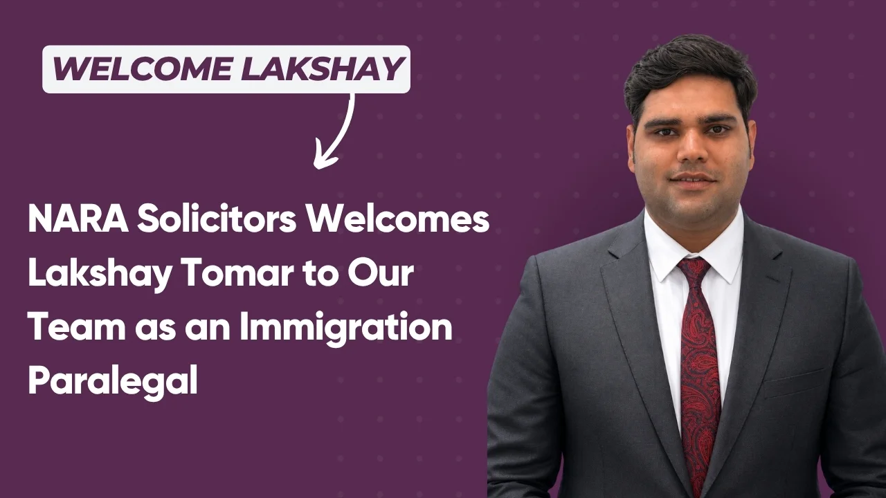 NARA Solicitors welcomes Lakshay Tomar to the team