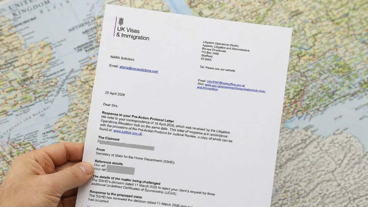 UCoS Refusal Overturned via PAP After Home Office Admits Error