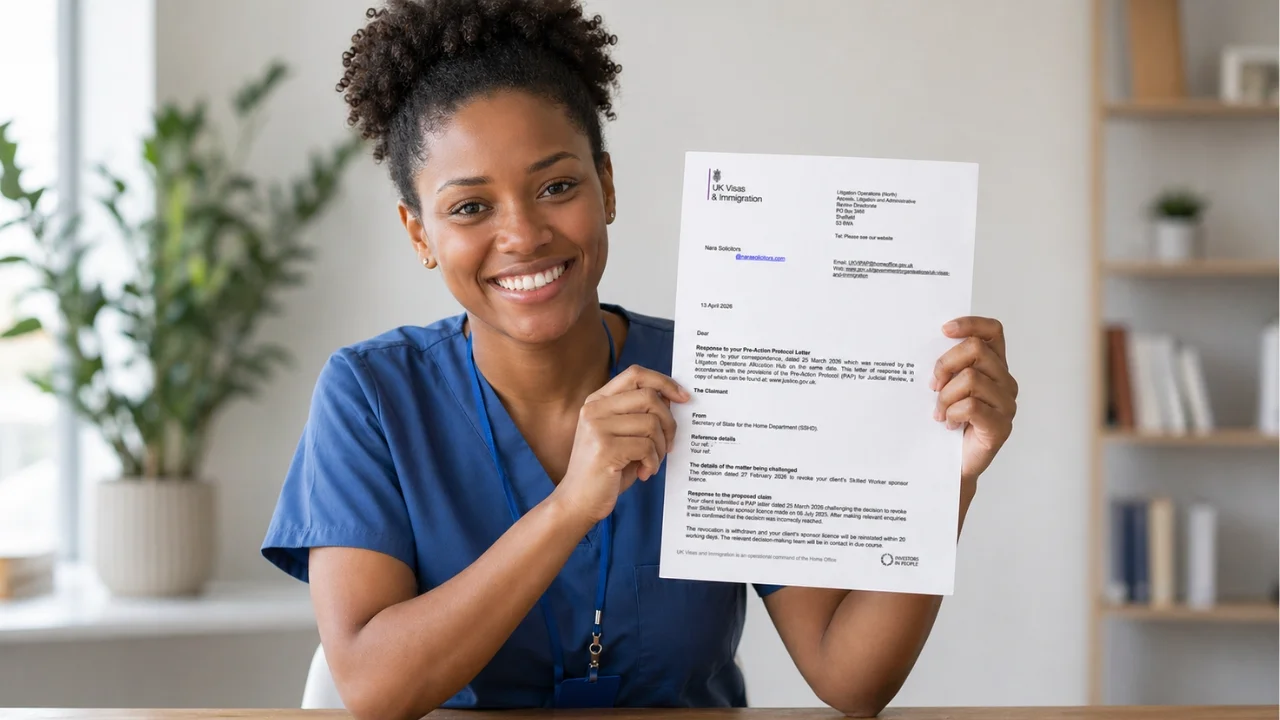 Sponsor Licence Revocation Overturned: Home Office Withdraws Decision After Our PAP Challenge