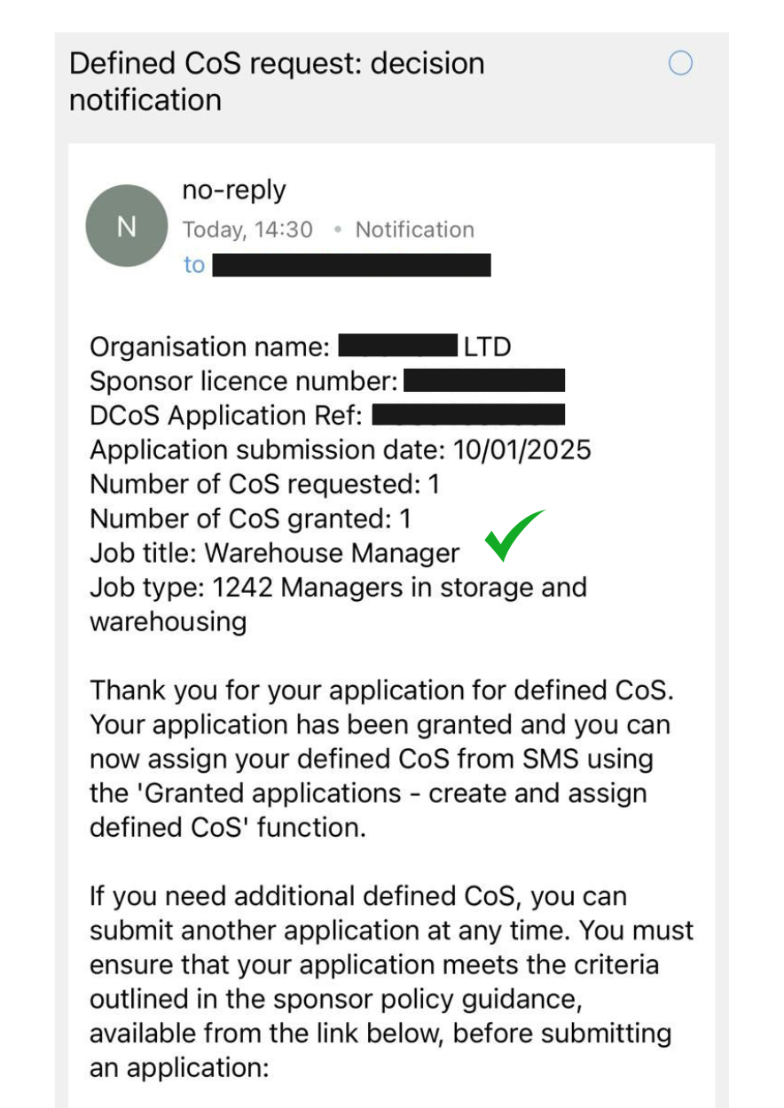 defined cos 1242 job role