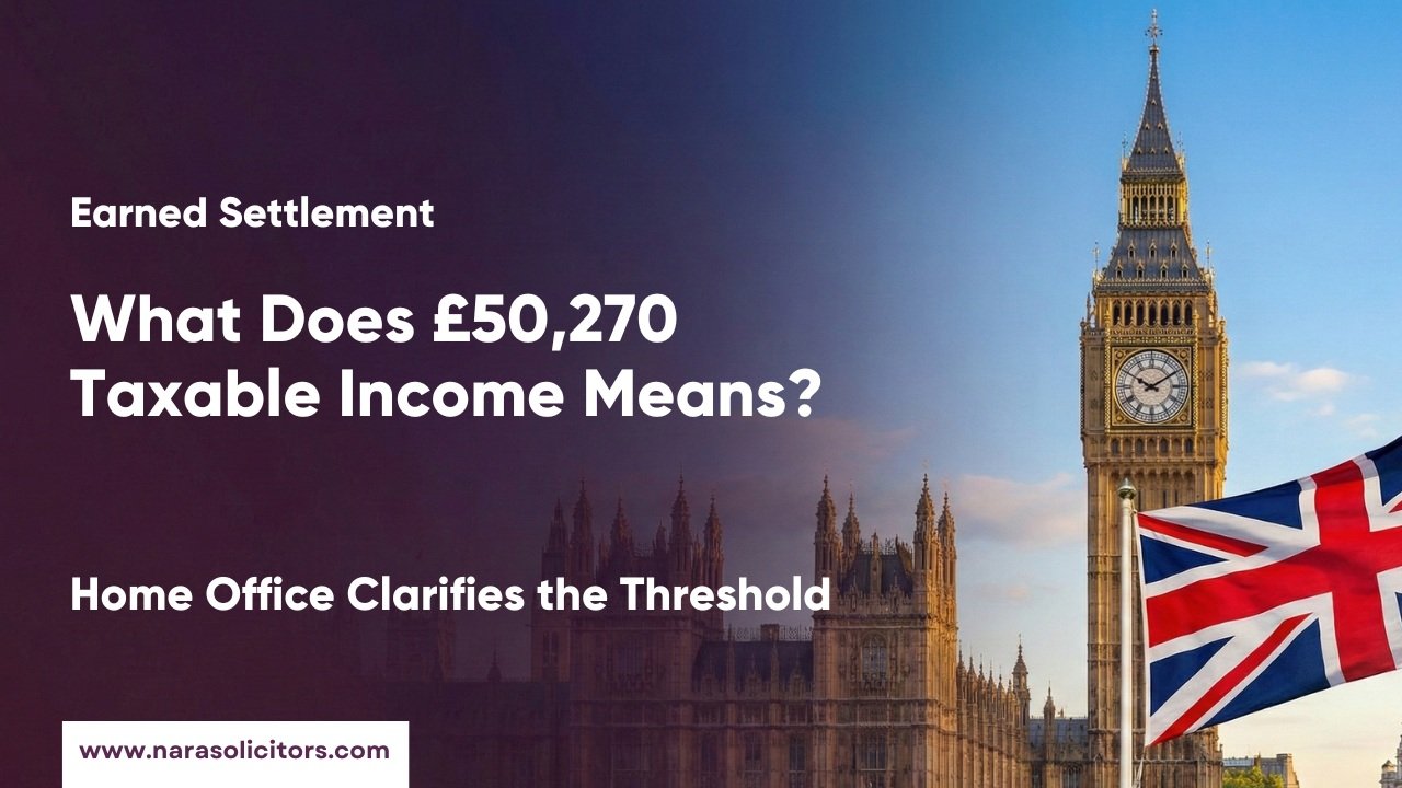 Earned Settlement: What Does £50,270 Taxable Income Means? Home Office Clarifies the Threshold