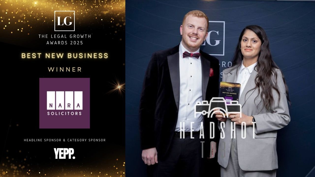 NARA Solicitors Wins “Best New Business” at the Legal Growth Awards 2025